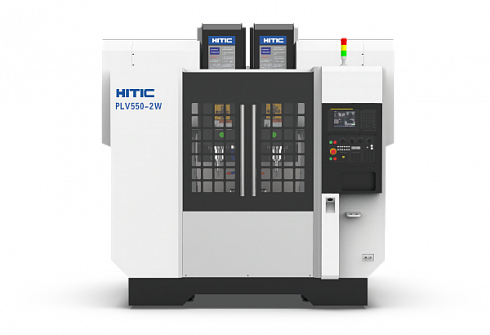 Вертикально-фрезерный двухшпиндельный обрабатывающий центр HITIC PLT540-2W FANUC
