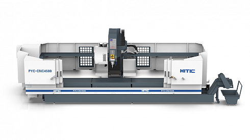 3-осевой обрабатывающий центр с подвижной стойкой и длинным ходом HITIC PYC-CNC4500 FANUC TS27R OMP40 CTS20 TT255